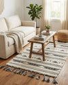 Sonoran Collection Area Rug - Montezuma Rectangle Navy Blue  lifestyle 20
