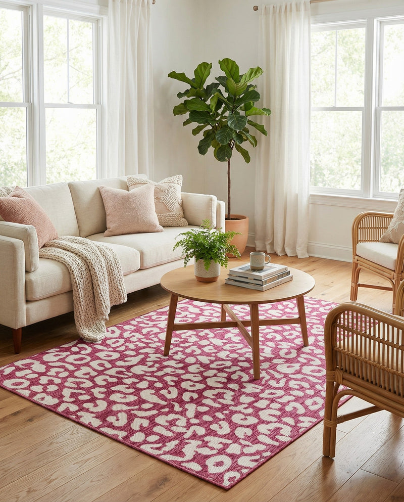 Savannah Escape Collection Area Rug -  Amazon (Magenta) Rectangle Magenta  lifestyle 9