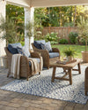 Savannah Escape Collection Area Rug - Mara Rectangle Navy Blue  lifestyle 36