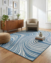 Urban Terrace Collection Area Rug - Soho Rectangle Blue  lifestyle 51