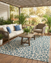 Savannah Escape Collection Area Rug -  Amazon (Teal) Rectangle Teal  lifestyle 4