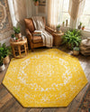 Georgetown Rugs Collection Area Rug - Dupont (Yellow) Octagon Yellow  lifestyle 68