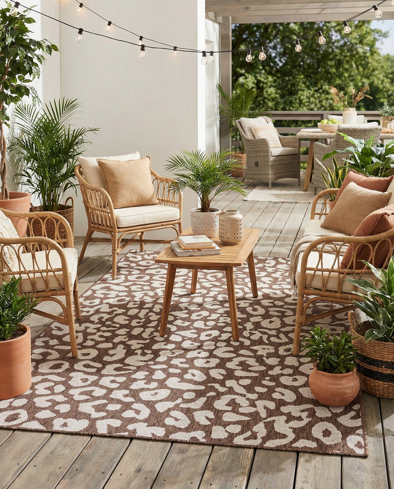 Savannah Escape Collection Area Rug -  Amazon (Brown) Rectangle Brown  lifestyle 9