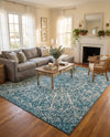 Riviera Elegance Collection Area Rug -  Eze Rectangle Turquoise  lifestyle 43