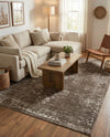Riviera Elegance Collection Area Rug - Antibes (Brown) Rectangle Brown  lifestyle 23