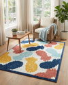 Caribbean Terrace Collection Area Rug -  Nevis Rectangle White  lifestyle 25
