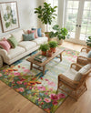 Seaside Blooms Collection Area Rug -  Amalfi Rectangle Multi  lifestyle 22