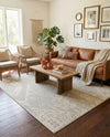 Desert Nomad Terrace Collection Area Rug - Sahara (Gray) Rectangle Gray  lifestyle 5
