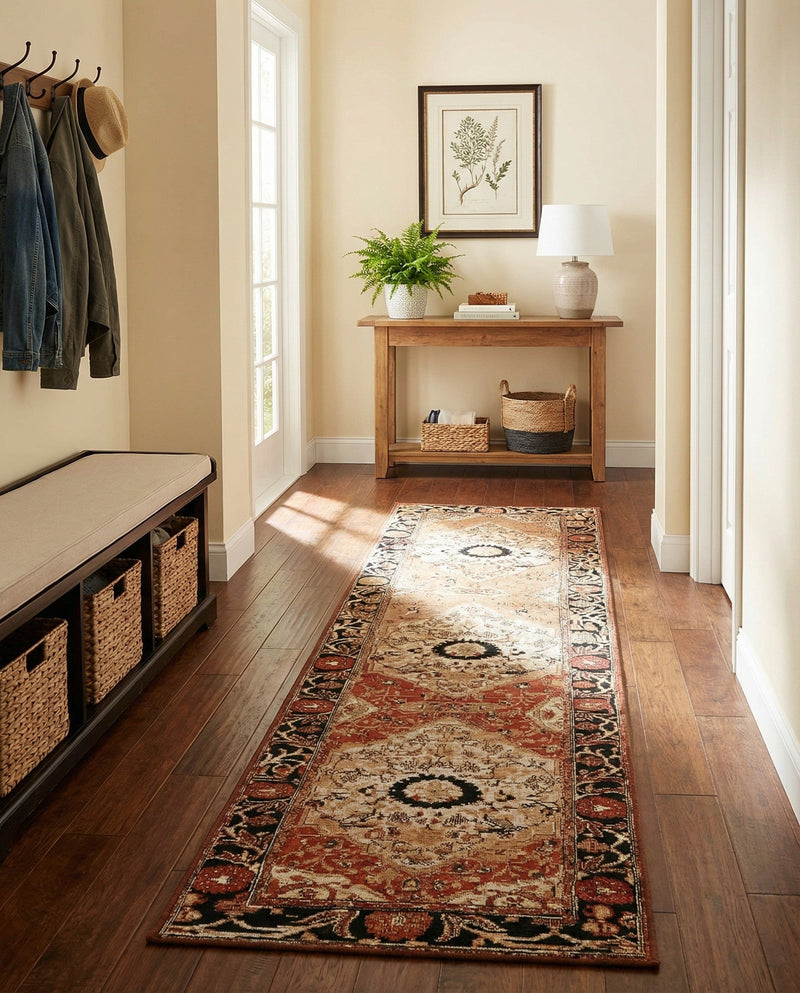 Patio Heritage Collection Area Rug -  Gazebo Runner Multi  lifestyle 80