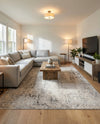 Aegean Elegance Collection Area Rug -  Paros Rectangle Gray  lifestyle 12