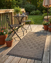 Savannah Pergola Collection Area Rug - Savannah Rectangle Chocolate Brown  lifestyle 42