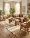 Tassel Trail Collection Area Rug - Pathway (Beige) Rectangle Beige  lifestyle 26