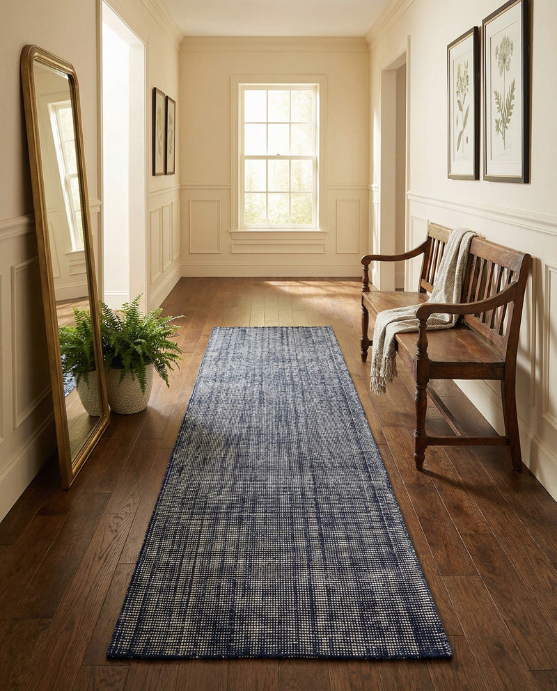 Berkshire Estate Collection Area Rug - Windsor (Blueberry) Runner Blueberry  lifestyle 57