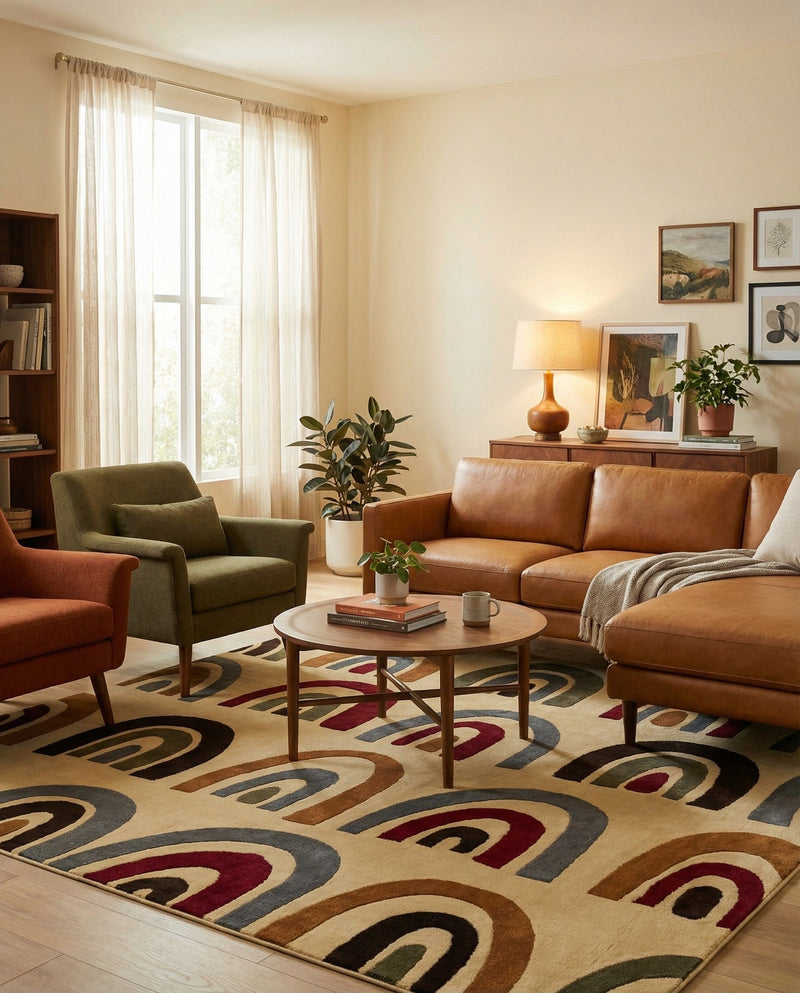 Bistro Lounge Collection Area Rug -  Breve Square Cream  lifestyle 35