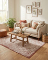 Tribal Terrace Treasures Collection Area Rug - Mayan Marina (Rust Red) Rectangle Rust Red  lifestyle 13
