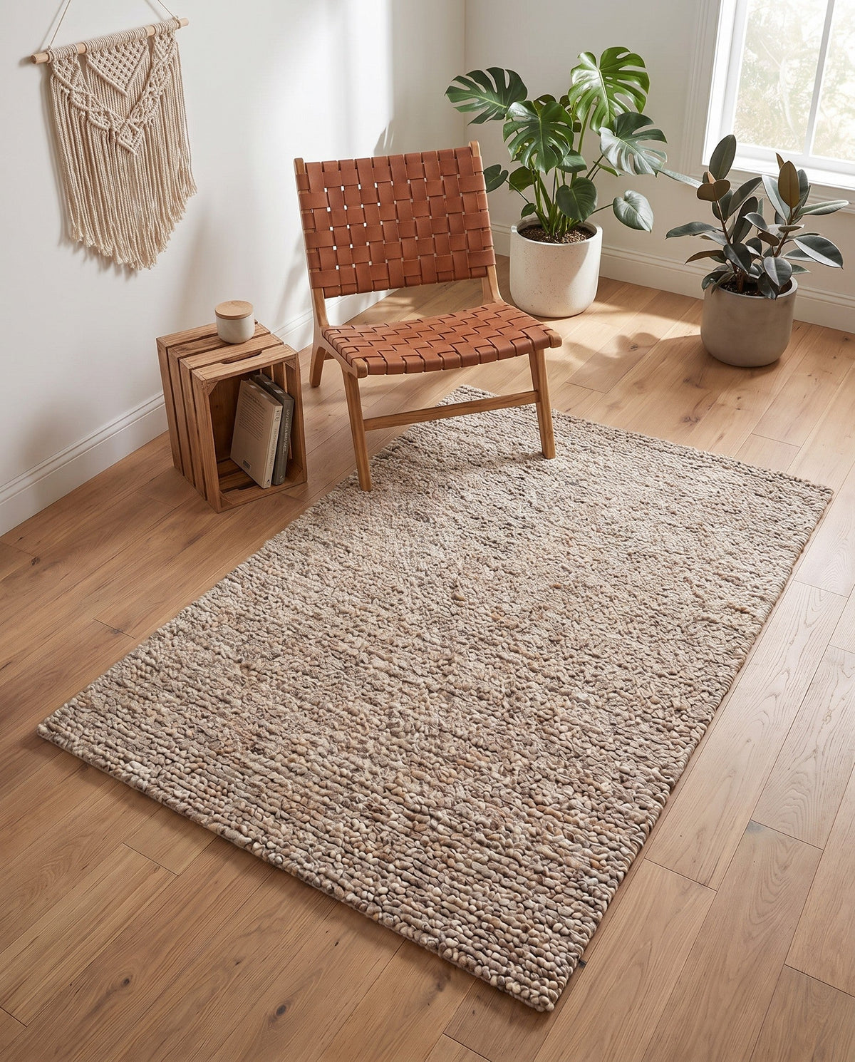 Wellington Luxe Shag Collection Area Rug - Kapiti Rectangle Taupe  lifestyle 58