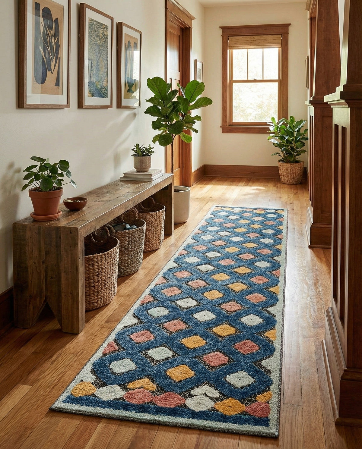 Caribbean Terrace Collection Area Rug -  Tobago Runner Charcoal  lifestyle 117