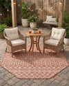 Savannah Pergola Collection Area Rug -  Pergola (Rust Red) Octagon Rust Red  lifestyle 80
