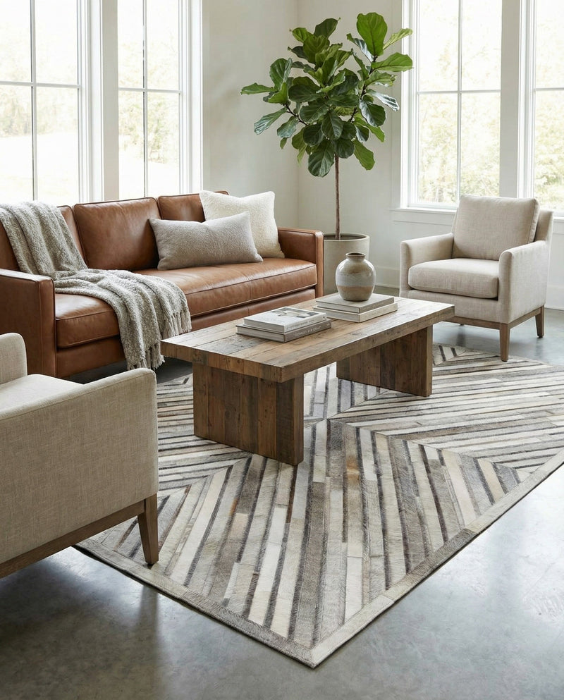Savannah Hideaway Collection Area Rug - Serengeti Rectangle Gray Ivory  lifestyle 9