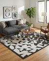 Urban Terrace Collection Area Rug -  Mercer Square Black and White  lifestyle 19