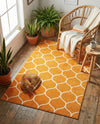 Trellis Mosaic Collection Area Rug -  Pergolatown (Orange) Rectangle Orange  lifestyle 19