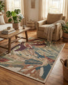 Coastal Terrace Collection Area Rug -  Wavecrest Rectangle Multi  lifestyle 22