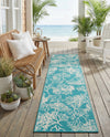 Seaside Haven Rugs Collection Area Rug -  Seaside Runner Teal  lifestyle 49