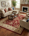 Jaipur Elegance Collection Area Rug -  Jantar Rectangle Red  lifestyle 16