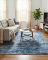 Sahara Essence Collection Area Rug - Oasis (Blue) Rectangle Blue  lifestyle 3