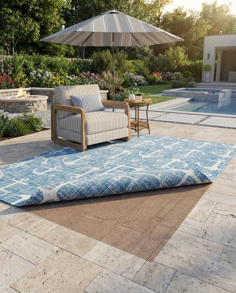 All-Weather Floor Shield Collection Rug Pad - Terracotta Rectangle Brown  lifestyle 10