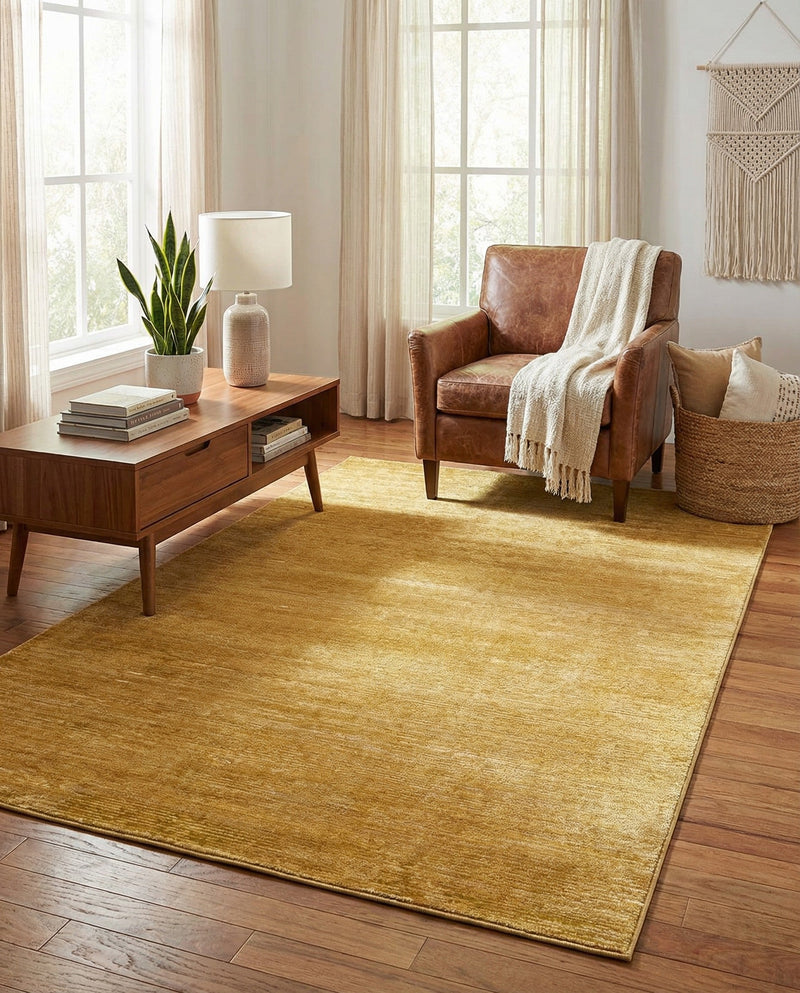Bloomsbury Elegance Collection Area Rug -  Kensington (Yellow) Rectangle Yellow  lifestyle 8