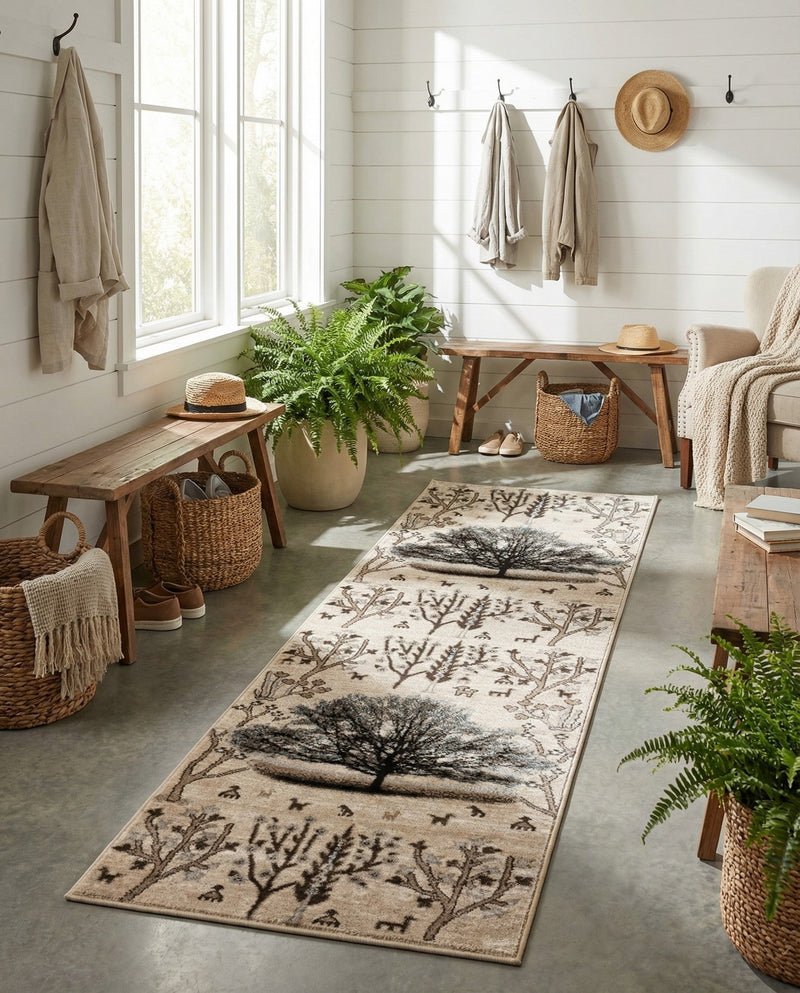 Coastal Haven Collection Area Rug -  Coastline Runner Beige  lifestyle 66