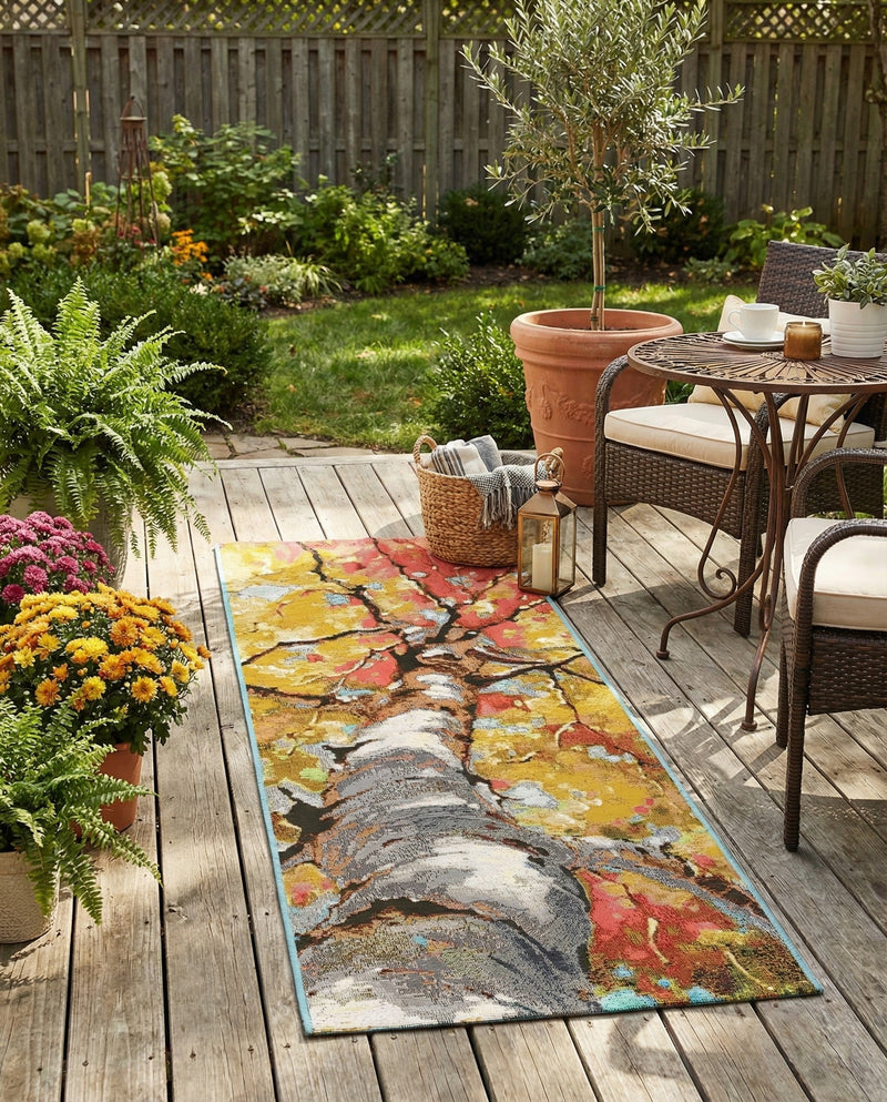 Seaside Blooms Collection Area Rug - Eden Runner Multi  lifestyle 17