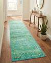 Baroque Era Collection Area Rug - Versailles (Spring Green) Runner Spring Green  lifestyle 47