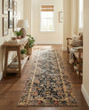 Neptune Elegance Collection Area Rug -  Galatea (Black) Runner Black  lifestyle 60