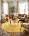 Georgetown Rugs Collection Area Rug - Dupont (Yellow) Octagon Yellow  lifestyle 69