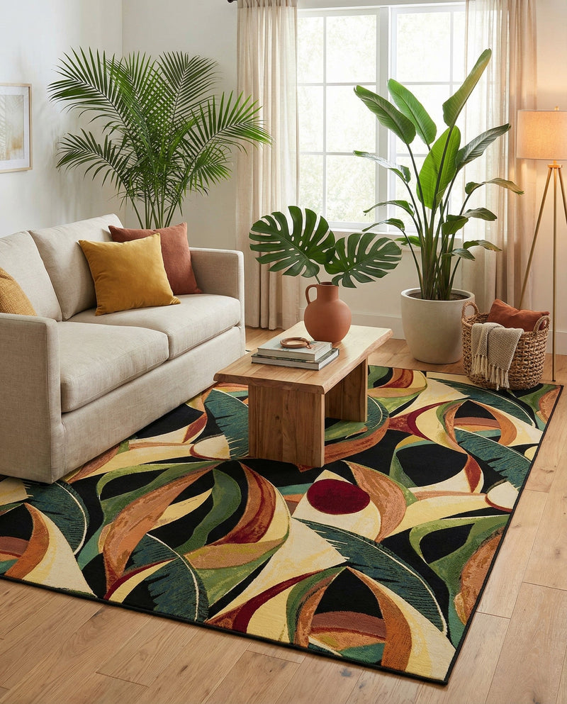 Seaside Blooms Collection Area Rug -  Tivoli Rectangle Multi  lifestyle 22