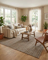Seaside Stripes Collection Area Rug -  Boardwalk (Natural) Rectangle Natural  lifestyle 15