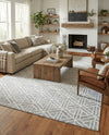 Garden Maze Retreat Collection Area Rug -  Topiarytrail Rectangle Gray  lifestyle 26