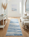 Zagros Shades Collection Area Rug -  Sepidan Runner Blue Ivory  lifestyle 31