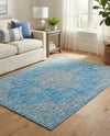 Patio Heritage Collection Area Rug -  Charleston (Light Aqua) Rectangle Light Aqua  lifestyle 22