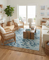 Seaside Haven Rugs Collection Area Rug -  Harbor Rectangle Blue  lifestyle 4