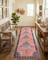 Heritage Elegance Collection Area Rug -  Winterthur (Pink) Runner Pink  lifestyle 26