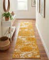 Riviera Elegance Collection Area Rug -  Monaco (Yellow) Runner Yellow  lifestyle 54