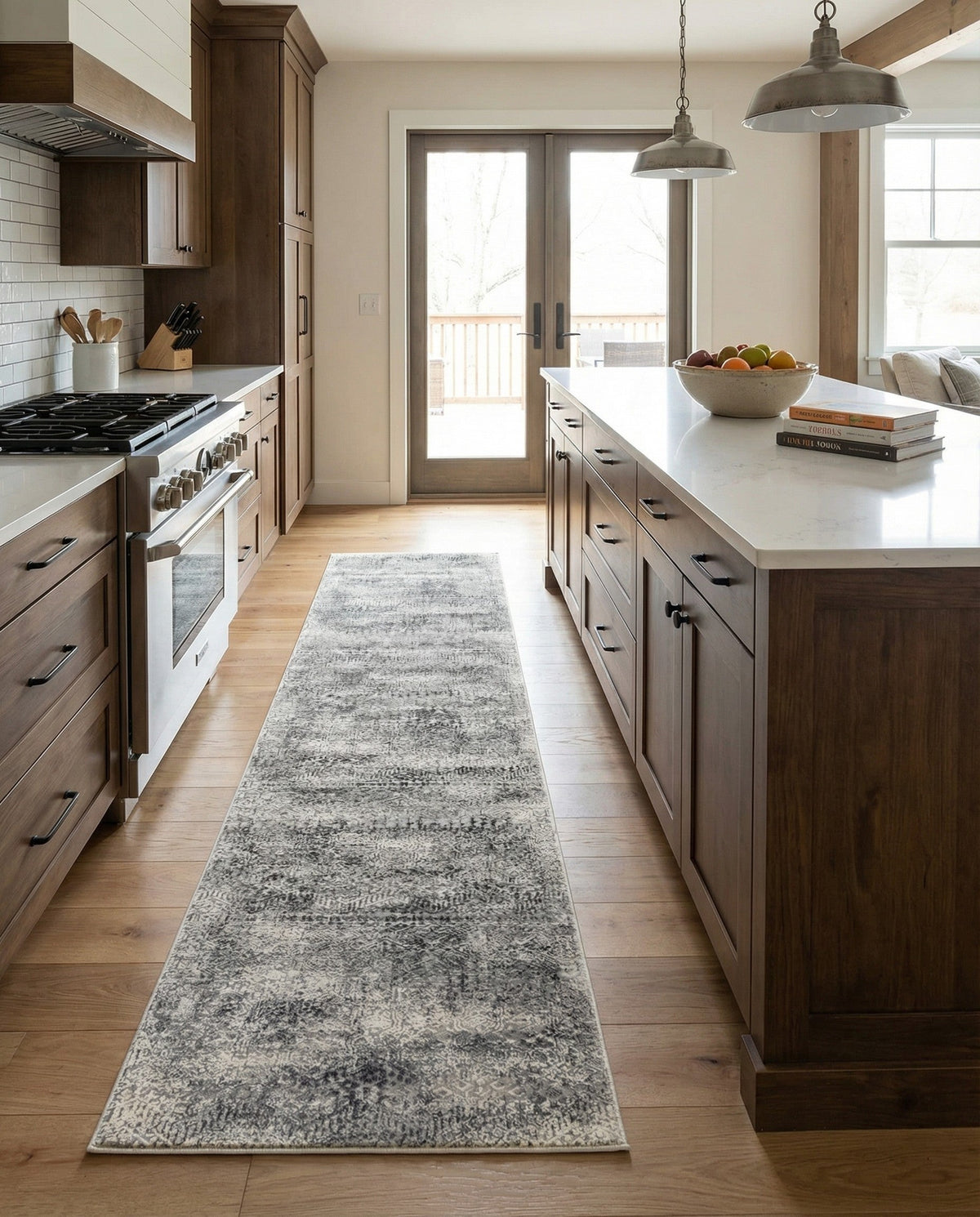 Bloomsbury Elegance Collection Area Rug -  Pimlico Runner Gray  lifestyle 146