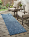 Garden Lattice Charm Collection Area Rug - Arbor (Navy Blue) Runner Navy Blue  lifestyle 30