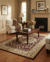 Versailles Elegance Collection Area Rug -  Montreuil Rectangle Brown  lifestyle 16