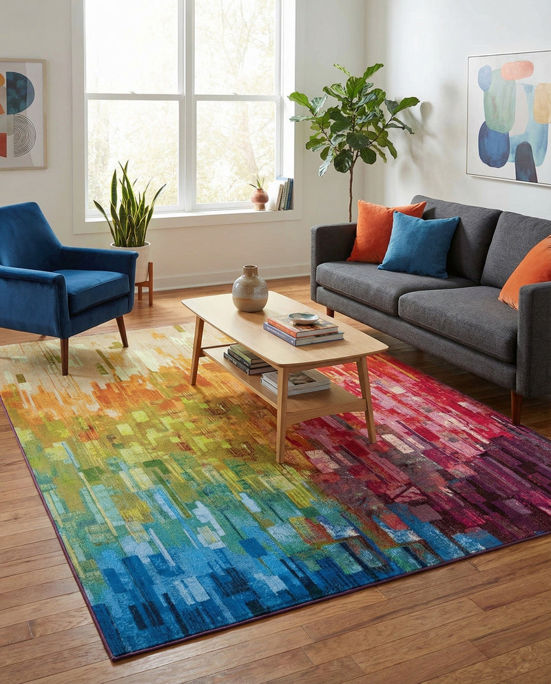 Urban Terrace Collection Area Rug -  Lawn Rectangle Multi  lifestyle 26