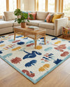 Caribbean Terrace Collection Area Rug -  StLucia Rectangle White  lifestyle 22