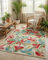 Outdoor Marrakesh Collection Area Rug -  Midelt Rectangle Multi  lifestyle 4